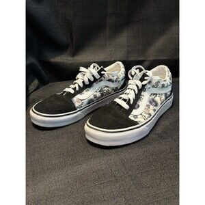Vans Paradise Floral Orchid True White Black Suede SK8 Sneakers Womens 7 Mens 5